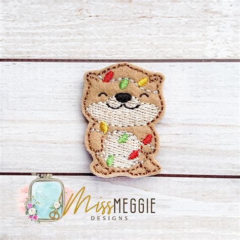 Download Free Christmas Light ITH Feltie | Applique Embroidery Files DXF Files