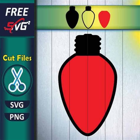 Download Free Christmas Lights - SVG File, DXF File Cricut SVG DXF Files