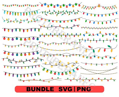 Download Free Christmas Lights - SVG File, DXF File Files