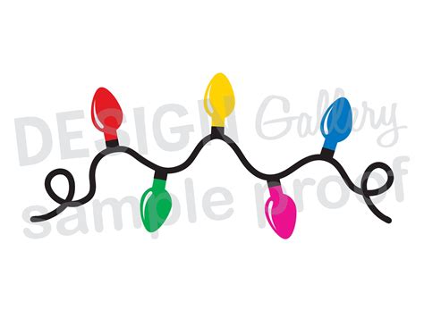 Download Free Christmas Lights - SVG File, DXF File Files DXF Files