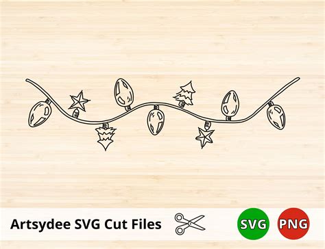 Download Free Christmas Lights - SVG File, DXF File Files For Crafts