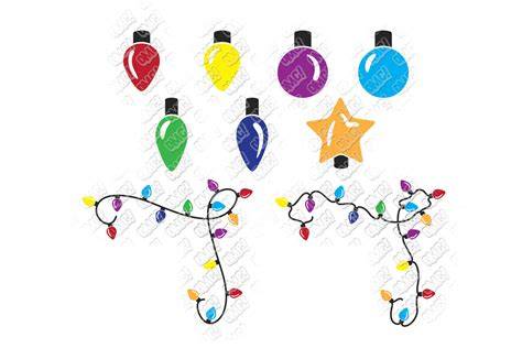 Download Free Christmas Lights Frame Bundle - SVG, DXF, EPS Cut File For Crafts
