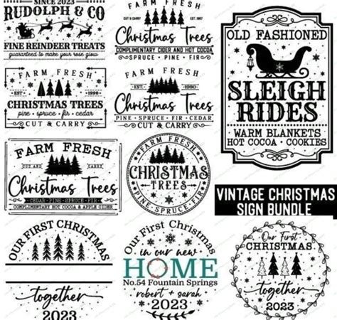 Download Free Christmas Logo Cut File - SVG/DXF/EPS/PNG for Cricut Machine