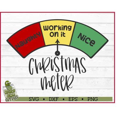 Download Free Christmas Meter SVG File Commercial Use DXF Files