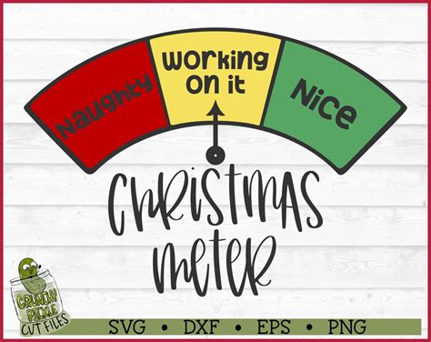 Download Free Christmas Meter SVG File Silhouette DXF Files