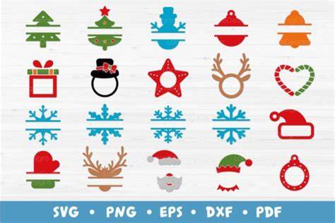 Download Free Christmas Monogram Frames Files For Crafts