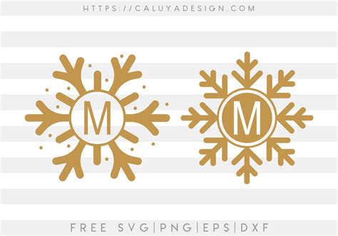 Download Free Christmas Monogram SVG Bundle Files