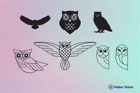 Download Free Christmas Owls Commercial Use DXF Files