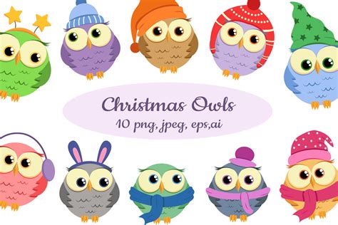 Download Free Christmas Owls Files