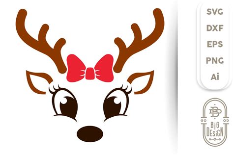 Download Free Christmas Reindeer SVG Cut File Files For Crafts