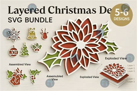 Download Free Christmas SVG Bundle, Winter Mandala Cut File PNG Bundle Files DXF Files
