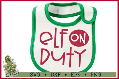 Download Free Christmas SVG File - Elf on Duty DXF Files