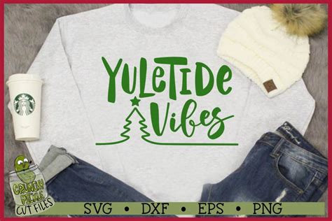 Download Free Christmas SVG File - Yuletide Vibes Cut Files