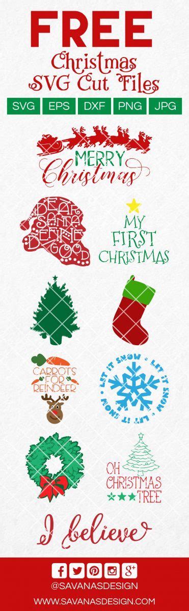 Download Free Christmas SVG pack cutting files DXF Files