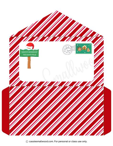 Download Free Christmas Santa Letter Envelope | SVG | PNG | DXF Printable