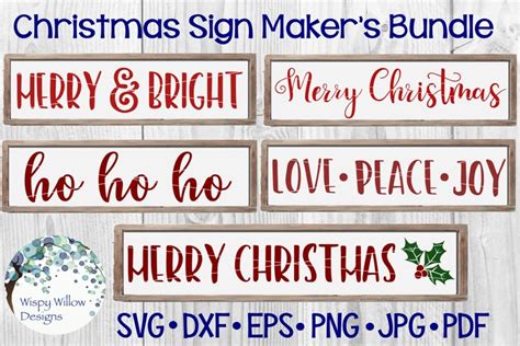 Download Free Christmas Sign Maker's Bundle Images