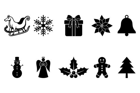 Download Free Christmas Silhouettes Bundle For Crafts