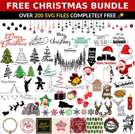 Download Free Christmas Svg Bundle Vol-07 Printable