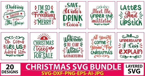 Download Free Christmas Svg Bundle Vol-08 Files For Crafts