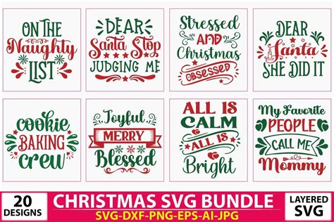 Download Free Christmas Svg Bundle Vol-09 DXF Files