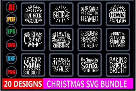 Download Free Christmas Svg Bundle Vol-10 DXF Files