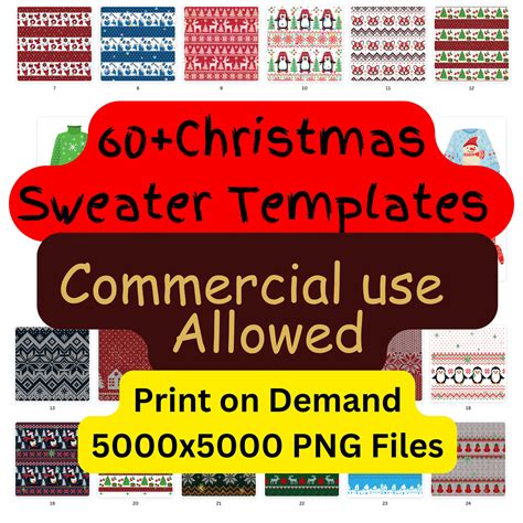 Download Free Christmas Sweater Bundle Commercial Use DXF Files