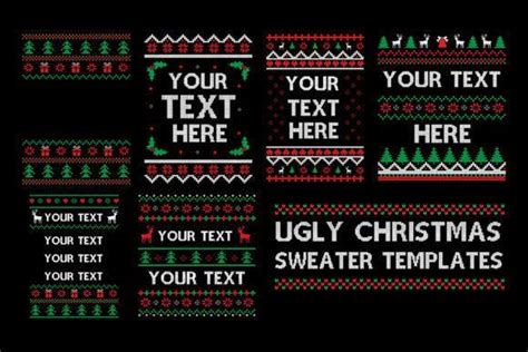 Download Free Christmas Sweater Bundle Cut Images