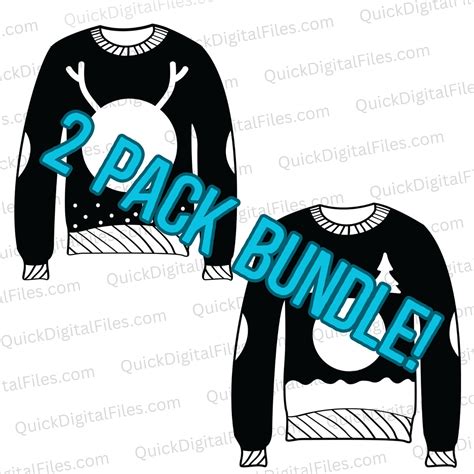 Download Free Christmas Sweater Bundle DXF Files
