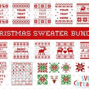 Download Free Christmas Sweater Bundle For Crafts