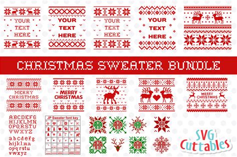 Download Free Christmas Sweater Bundle Images