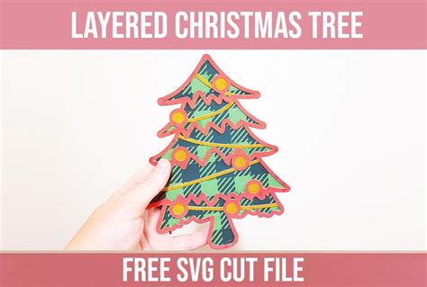 Download Free Christmas Tree | Applique Embroidery for Cricut Machine