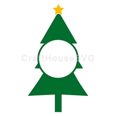 Download Free Christmas Tree Monogram Commercial Use