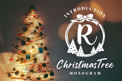 Download Free Christmas Tree Monogram Creativefabrica