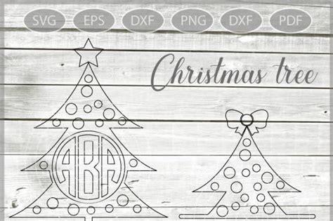 Download Free Christmas Tree Monogram Printable