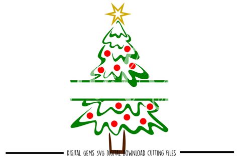 Download Free Christmas Tree SVG, PNG, DXF Digital Files Include Cameo
