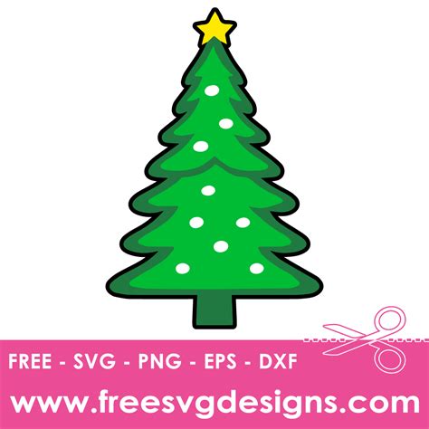 Download Free Christmas Tree SVG, PNG, DXF Digital Files Include Commercial Use