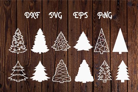 Download Free Christmas Tree SVG Cut File Crafts