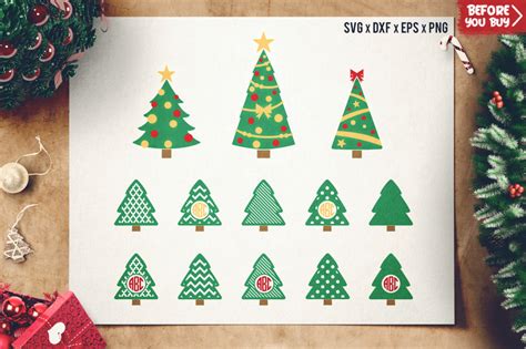 Download Free Christmas Tree SVG Cut Files - Christmas Monogram Frame SVG For Crafts