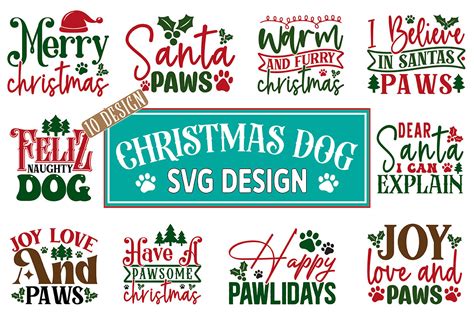 Download Free Christmas dog design Cut Files