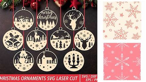 Download Free Christmas romantic seamless pattern Cut Files