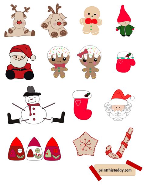 Download Free Christmas stickers. Printable