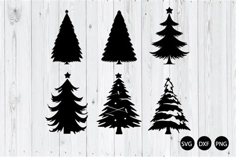 Download Free Christmas trees Bundle svg Commercial Use DXF Files