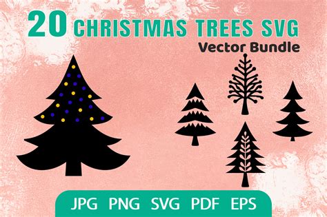 Download Free Christmas trees Bundle svg For Crafts