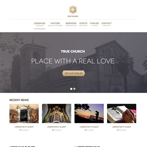 Free Church Website Template