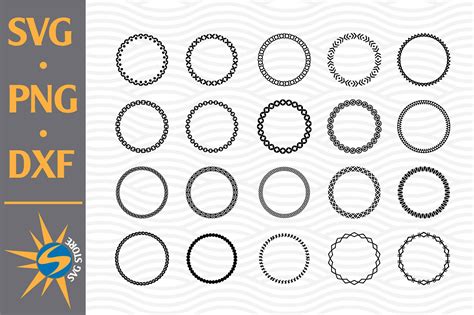 Download Free Circle Frame SVG, PNG, DXF Digital Files Include For Cricut