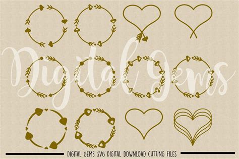 Download Free Circle Frame SVG / DXF / EPS / PNG Files DXF Files