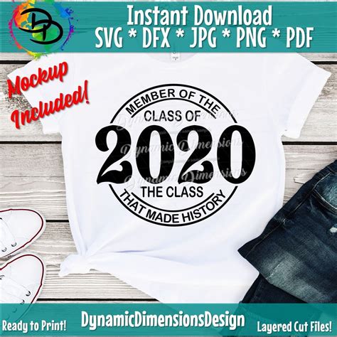 Download Free Class 2020 SVG Cut Images