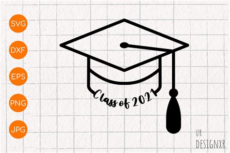 Download Free Class Of 2021 Graduation Cap SVG for Cricut Machine
