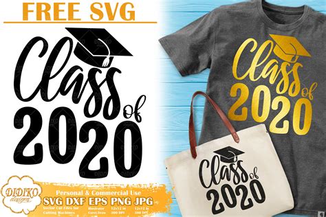 Download Free Class of 2020 Bundle SVG Cut File Commercial Use For Crafts