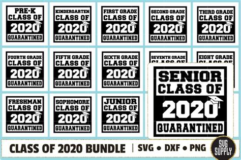Download Free Class of 2020 Bundle SVG Cut File Cricut SVG DXF Files
